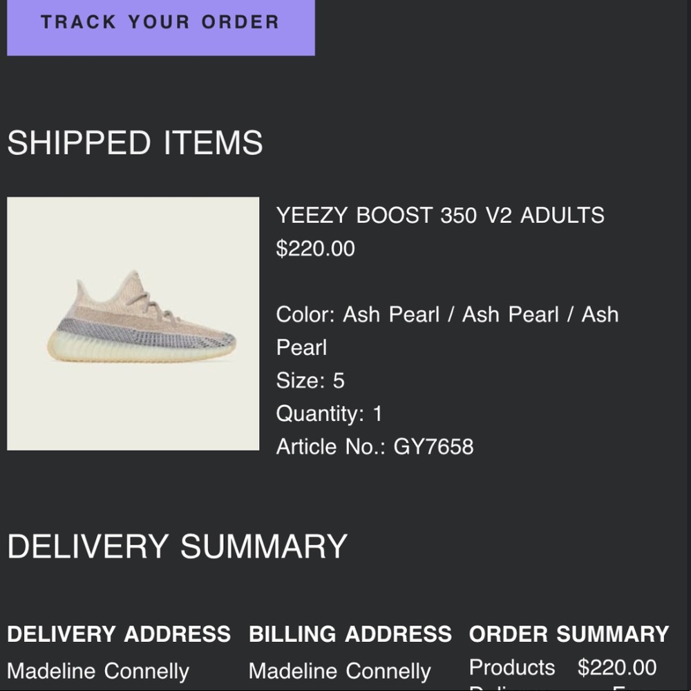 YEEZY BOOST 350 V2 ADULTS ASH PEARL